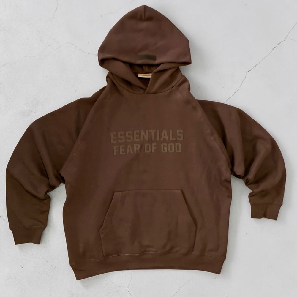 ESSENTIALS Fear of God PLUM Hoodie Limited Edition Oversized Pullover Large NWT - Picture 8 of 12
